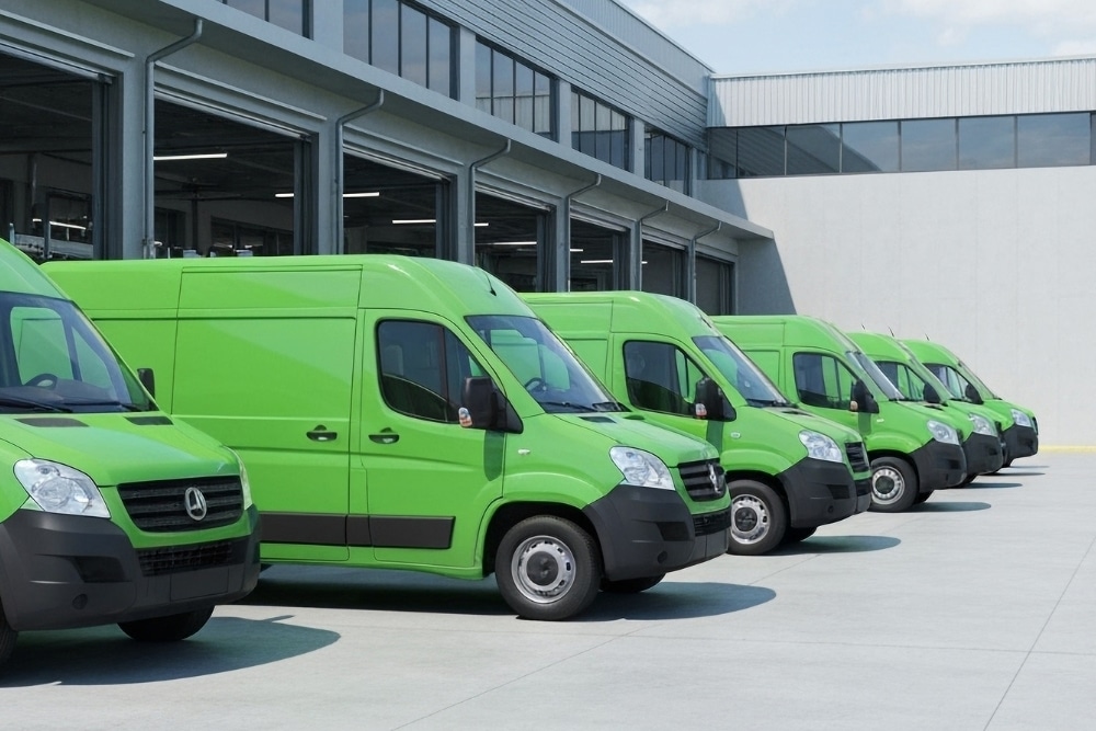 Fleet's Cold Weather Preparation, Fleet Services in West Point, VA At Eltham Auto Clinic. Fleet of green vehicles lined up